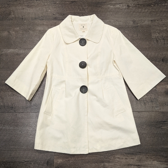 NWOT Forever Twentyone Cream Color Spring Coat Size S - Picture 1 of 6